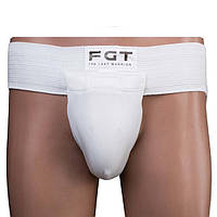 Защита паховая FGT мужская белая, размер M