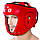 Шолом боксерський червоний Velo AIBA, шкіра, розмір XL, фото 3