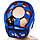Шолом боксерський синій Velo AIBA, шкіра, розмір XL, фото 5