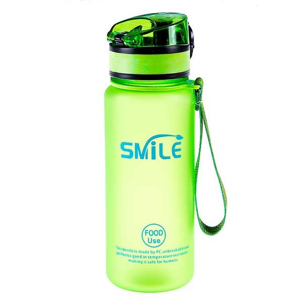 Пляшка для води зелена 500мл Smile