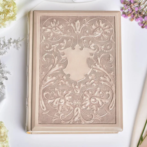 Фотоальбом весільний у шкіряній палітурці ручної роботи з можливістю персоналізації "Візерунок 2", фото 1