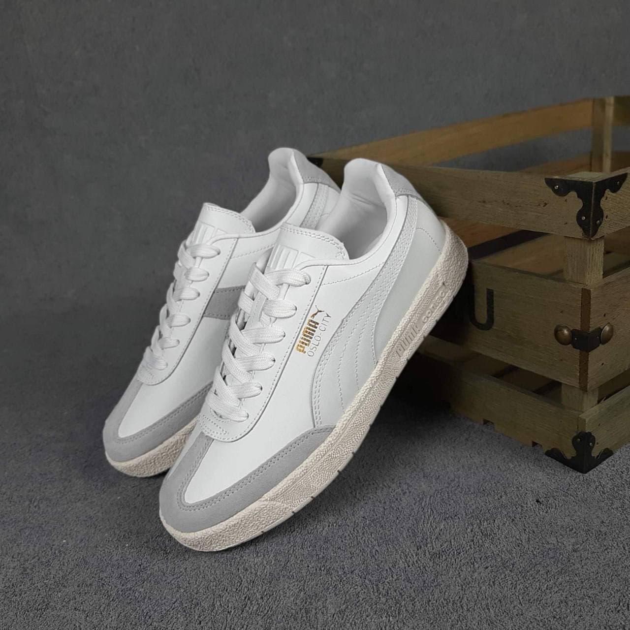 Мужские Кроссовки Puma Oslo City Белые с Серым (41-45) — Купить ...