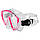 Набір маска та трубка для дітей та підлітків рожевий Dolvor М171, фото 2