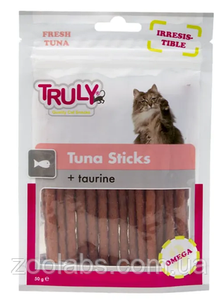 Ласощі Truly для кішок з тунцем та таурином | Truly Tuna Sticks Taurine 90 грам, фото 2