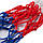 Сітка World Sport баскетбольна 6005, біло/синьо/червоний, вага-70 г, L=44cm, D45cm, Dшнура 4мм, фото 2
