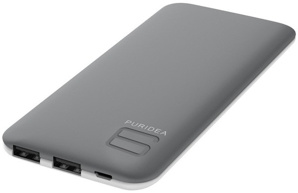 Зовнішній акумулятор Puridea S4 6000 mAh Rubber Grey / White (PowerBank)
