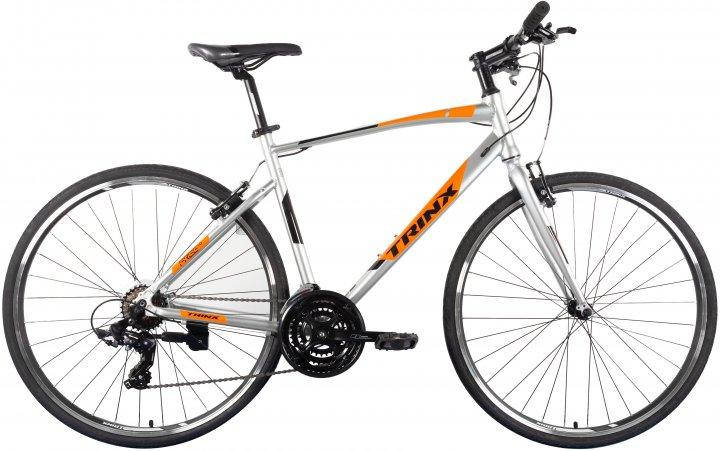 Велосипед TRINX Free 1.0 700C*470MM Grey-Black-Orange, фото 2