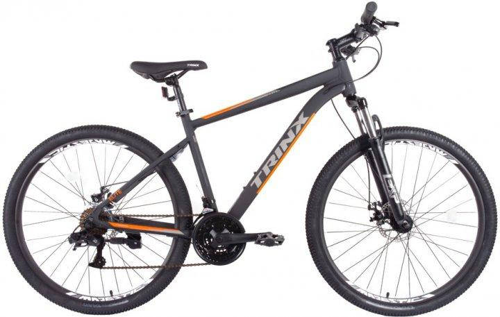 Велосипед TRINX M100 Elite 27.5"18", Matt-Black-Grey-Orange, фото 1
