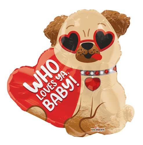 К 18" Who Loves Ya Baby Junior Shape. Куля повітряна фольгована Я люблю тебе — В УП MrShar