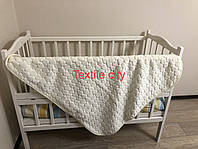 Одіяло-плед велсофт дитяче для новонароджених в коляску кроватку GOLDEN 95*130 см