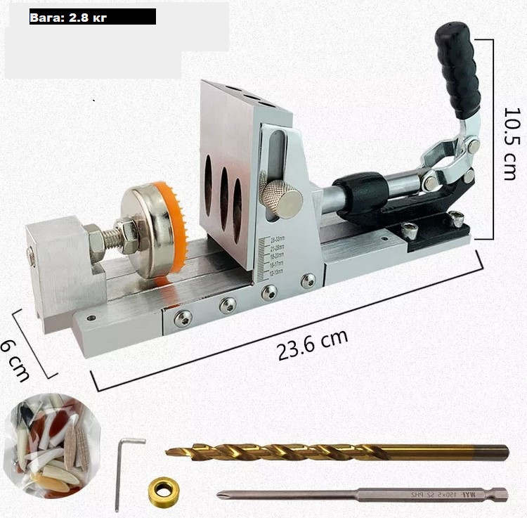 Купить Профессиональный мебельный кондуктор для сверления под косой ...