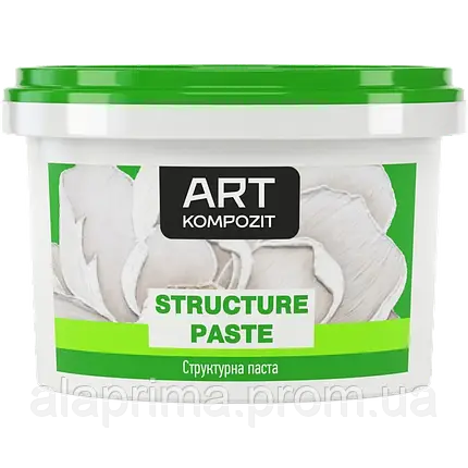Паста структурна дрібнозерниста білий, 0,3 л  "ART Kompozit", фото 2