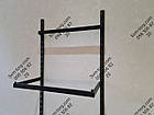 Дуга в рейку торгову чорна квадратна 1 м, фото 2