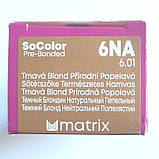 6NA (темний блонд нейтральний попелястий) Стійка крем-фарба для волосся Matrix SoColor Pre-Bonded,90ml, фото 2