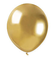 Воздушные шары (13 см) 10 шт, Италия, золото (хром)