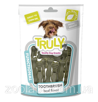Ласощі Truly для догляду за зубами собак | Truly Toothbrush Beef Favorit 90 грам, фото 1