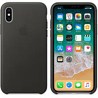 Чехол Silicone Case для iPhone X / Xs Dark Grey (силиконовый чехол темно серый силикон кейс на айфон Х Хс 10с)