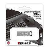 Флешнакопичувач USB3.2 256 GB Kingston DataTraveler Kyson Silver/Black (DTKN/256GB), фото 3