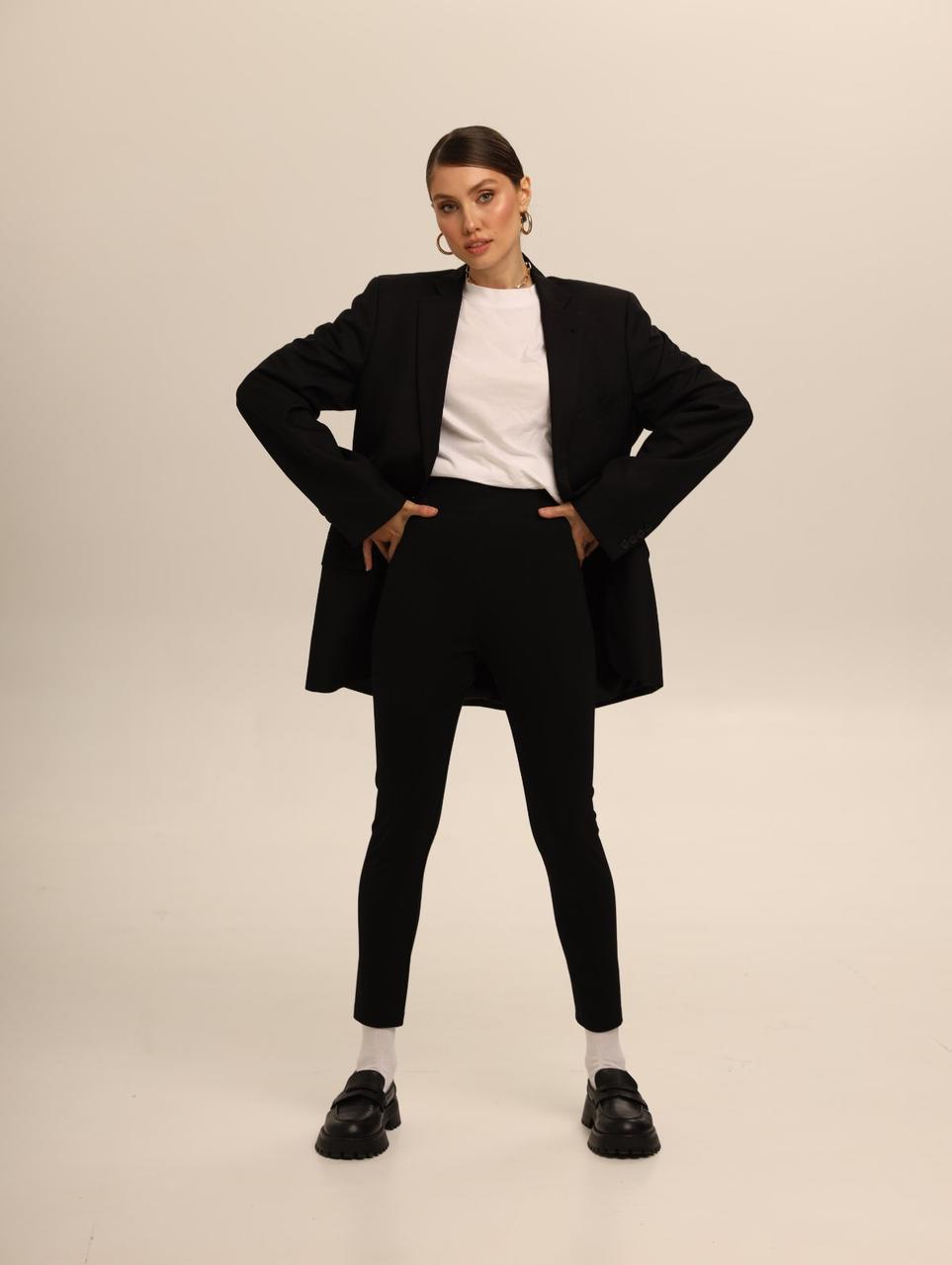 Лосини жіночі трикотажні чорні Marshal Wolf MKMM-9 42, фото 1