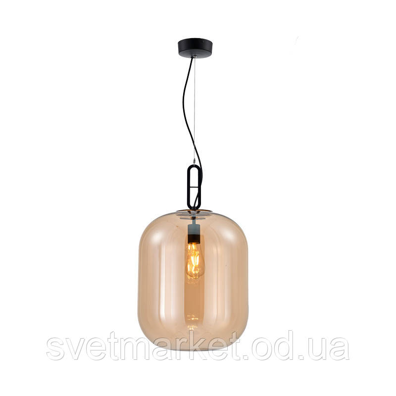 Підвісний сучасний світильник 5660/1 (245*295) BK+AM, фото 1