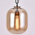 Підвісний сучасний світильник 5660/1 (245*295) BK+AM, фото 2