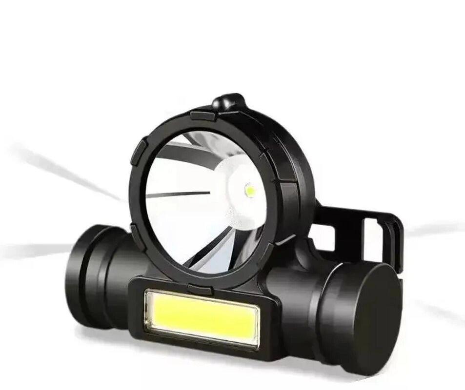Акумуляторний ліхтар налобний highlight 108, 3w Led + Cob