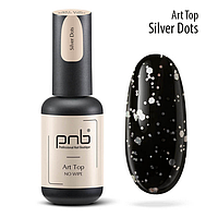 PNB Art Top Silver Dots No Wipe, ПНБ Арт Топ Силвер Дотс без липкого 8 ml