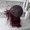 Парик з натурального волосся каскад TRINA 14"- BURG, фото 7