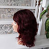 Парик з натурального волосся каскад TRINA 14"- BURG, фото 6