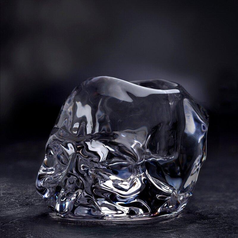 Свічник кришталевий Memento Mori 7,5см Nude Glass