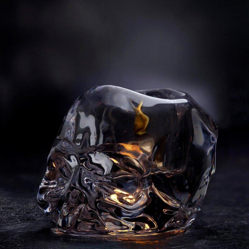Свічник кришталевий Memento Mori 7,5см Nude Glass, фото 1