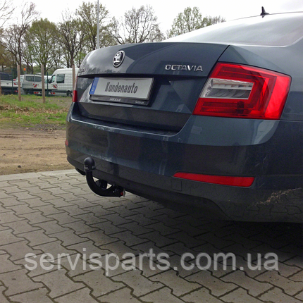 Швидкоз'ємний фаркоп на Skoda Octavia A7 2012-2020 на ключах (Шкода Октавія А7), фото 1
