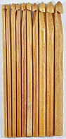 Набор крючков бамбуковых для вязания №3-8 (10шт.)