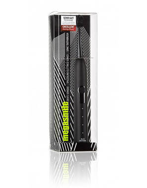 Звукова гідроактивна зубна щітка MEGASMILE "Black Whitening II" Чорна, фото 1