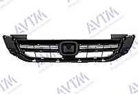 Решетка радиатора Honda Accord IX 2013-2015 Eur/USA черн. без молдингов 71121T2FA01 без эмб (Хонда аккорд)