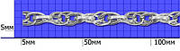 Цепочка металлическая серебро шир. 10мм (4,6м)