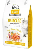 Сухой корм Brit Care Cat Grain-Free Haircare Healthy and Shiny Coat для котов нуждающихся в уходе за кожей и