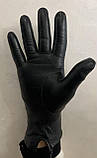 Жіночі сенсорні шкіряні рукавички з підкладкою, фото 2