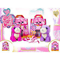 Мягкая игрушка-сюрприз НЯШКА ПОТЕРЯШКА Фиолетовая/розовая New CUTIE CUTS 20-1020622