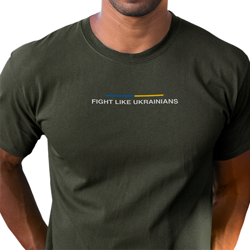Футболка чоловіча fight Like Ukrainians