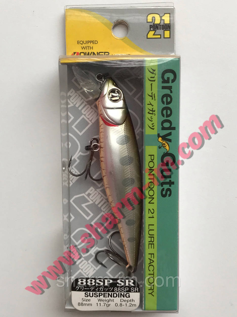 Воблер Pontoon 21 Greedy-Guts 88SP-SR Suspending 0.8-1.2 м col. 422 CB Doublet-2