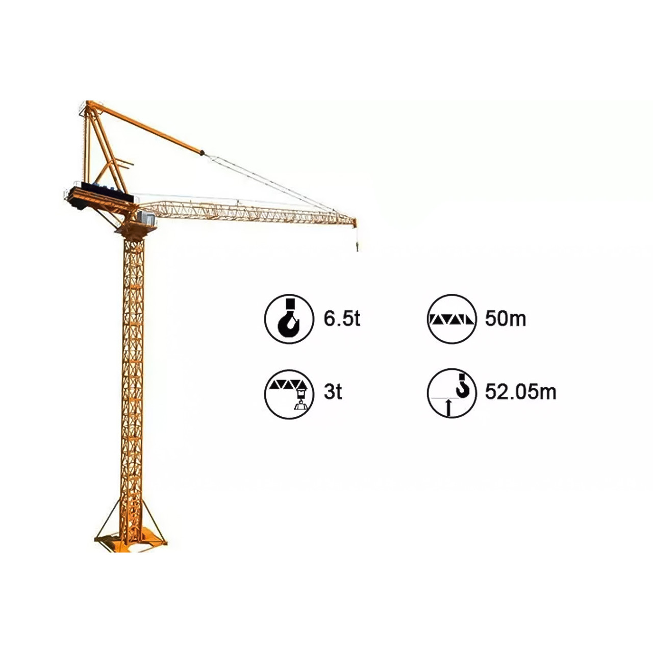 Баштовий кран SYM FL30/30 з підйомною стрілою, фото 1