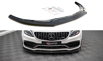 Спліттер Mercedes C205 C63 AMG Coupe (2018+) тюнінг обвісу губу спідниця елерон (V3)