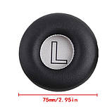 Оригінальні амбушури Meizu HD50 Колір Чорний Black з кільцями для монтажу, фото 2