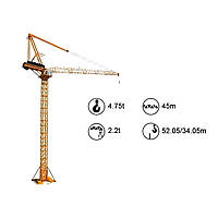 Баштовий кран SYM EL20/22 з підйомною стрілою