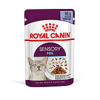 Влажный корм для кошек ROYAL CANIN (Роял Канин) SENSORY FEEL JELLY кусочки в желе 85 г