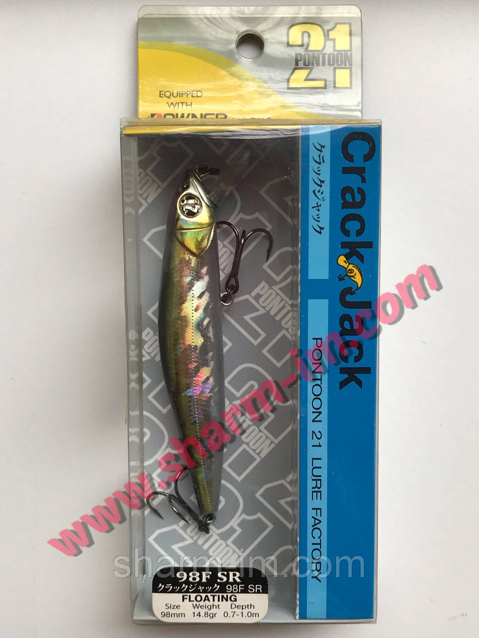 Воблер Pontoon 21 Crack Jack 98F-SR Floating 0.7-1 м col. R30 Funa