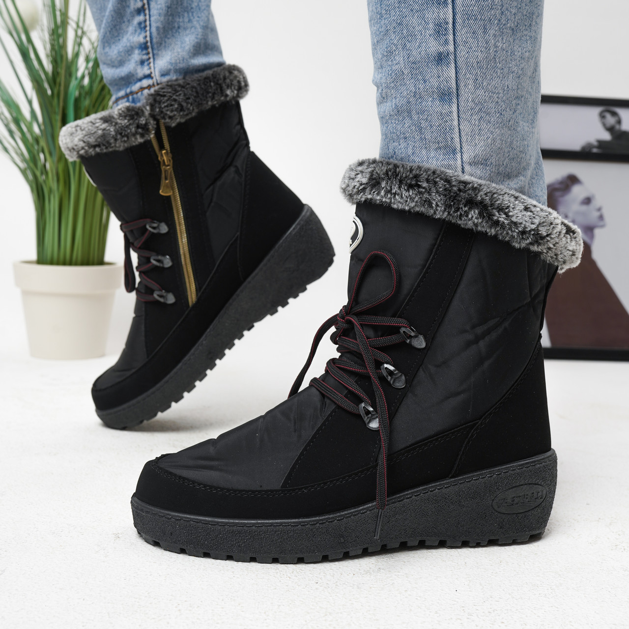 Дутики жіночі на хутрі