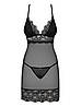 Комплект жіночий комбінація і трусики Obsessive RENELIA CHEMISE&thong, фото 5