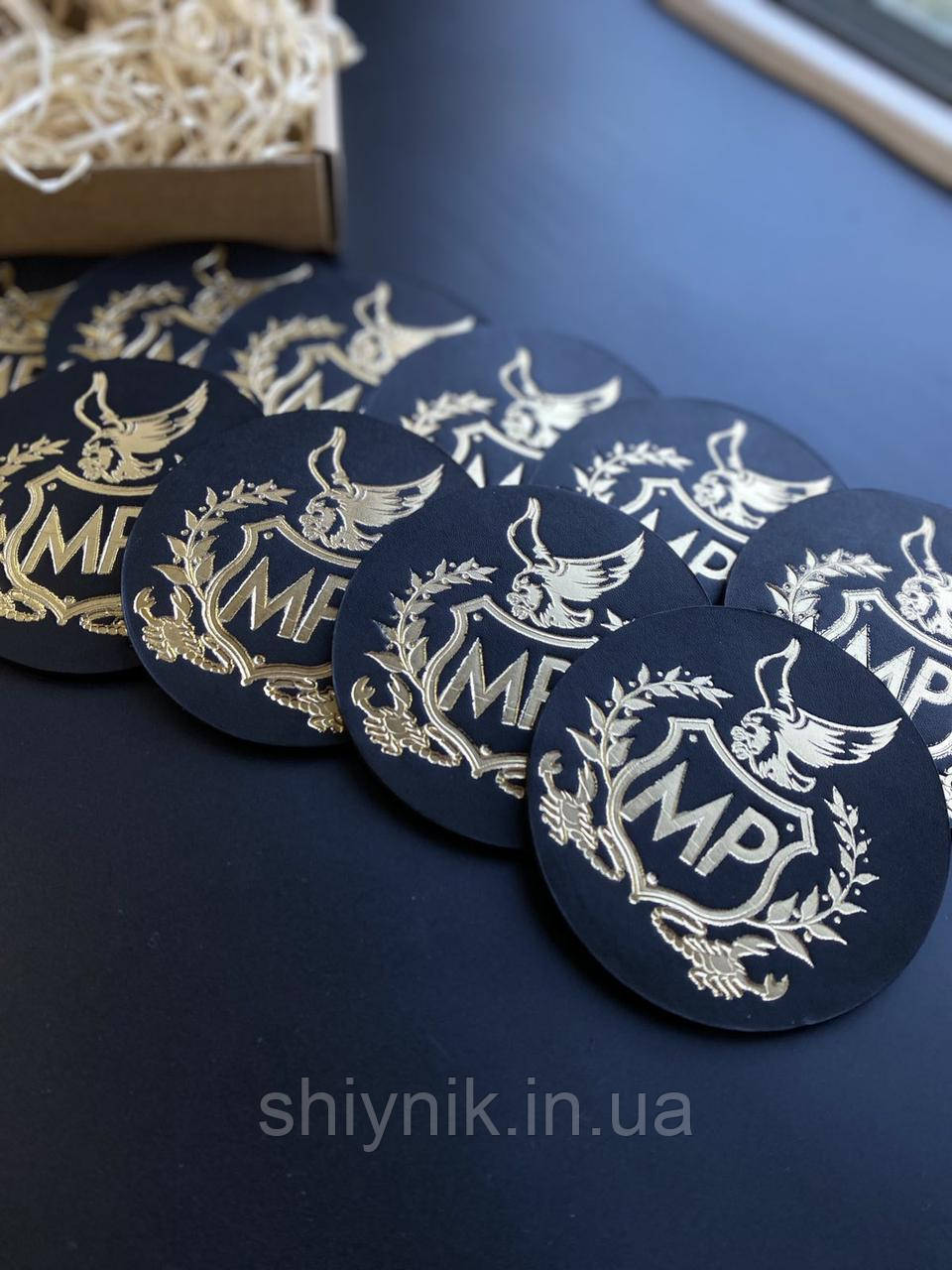 Шкіряна підставка для стакана, чашки (костер), фото 1